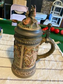 German Stein jug with lid