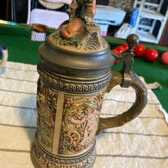 German Stein jug with lid