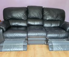 Three seater couch with two recliners - must go by End of June