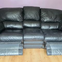 Three seater couch with two recliners - must go by End of June
