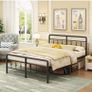 King Size Bed Frame with Victorian Headboard and Footboard Image 10