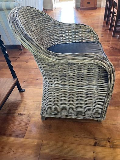 Wickerchair from foxford woollen mills