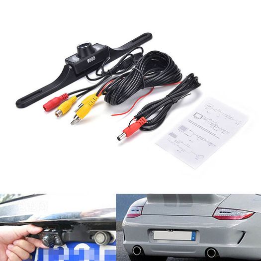 CMOS Car Rear View Reverse Boot Backup Camera Parking Night Vision Waterproof 7LED