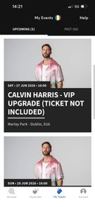 Calvin Harris VIP Upgrade only - Marlay park x 2