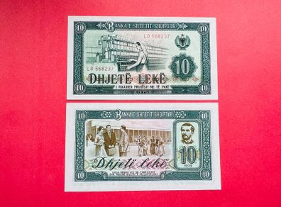 Albania   10  LEKE   1976   Pick  43a     ( Uncirculated )