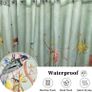 Shower Curtain Green Mould Proof Resistant Waterproof Bird Floral Bathroom Curtains with 12 hooks Quick-Drying Weighted 180x180cm (71x71Inch) Polyester Shower Curtains for Bathroom Wet Room Tub Image 7