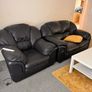 Black Leather Sofa 3+2+1 Image 4