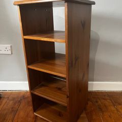 Rotating book CD shelf