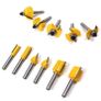 BRAND NEW 100Pcs 1/4 Router Bit Set Trimming Straight Milling Cutter Wood Bits Tungsten Carbide Cutting Woodworking Trimming Image 2