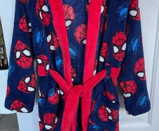 Boys Spiderman Dressing Gown (Age 7-8)