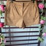 Tan suede effect shorts size 12 papaya brand Image 3