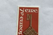 1968 Irish stamp - Europa Golden Key with CEPT Emblem