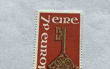 1968 Irish stamp - Europa Golden Key with CEPT Emblem