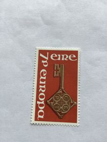 1968 Irish stamp - Europa Golden Key with CEPT Emblem