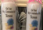 Personalised communion candles