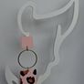 Pastel Pink Leopard Print Geometric Earrings Image 5