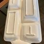 Vintage Japanese 4 Section Ceramic Serving Tray With Carrot Handles Image 8