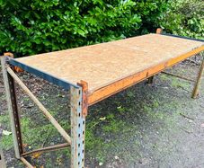 9ft Long Work Bench - With Boards - Very Heavy Duty