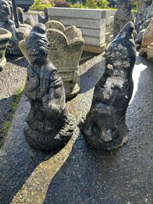 Garden gnomes stone ornaments