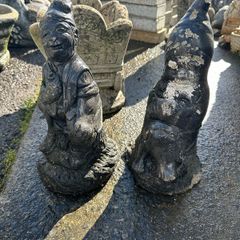 Garden gnomes stone ornaments
