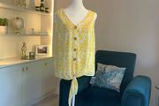 Brand-new Yellow and White Ladies Summer Top from Dunnes Stores