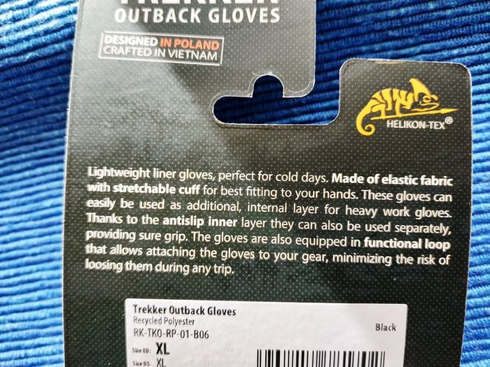 Gloves  Helikon  Black  XL