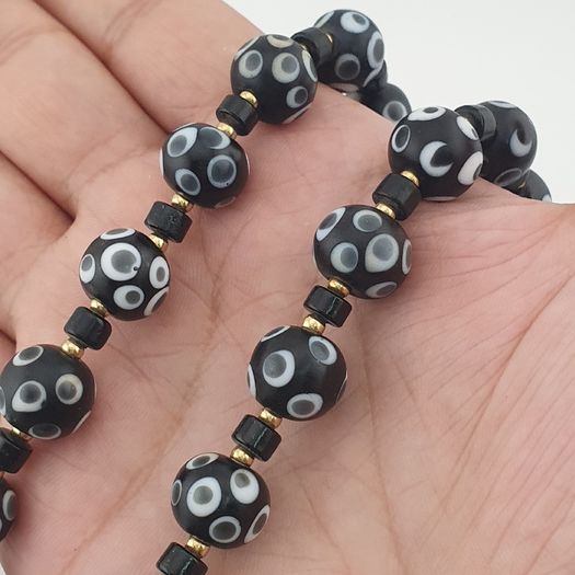Vintage Venetian Style Thousand Eyes Glass Beads Necklace