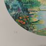 hand signed lithograph Bridge at Giverny by Alain Ragaru Image 3