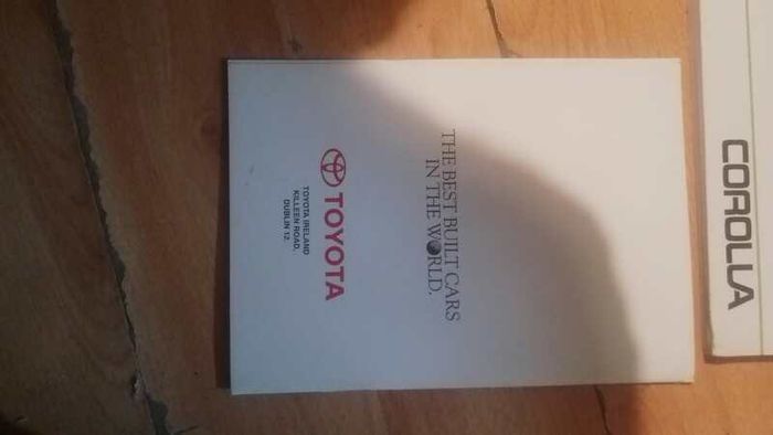 Toyota Corolla E11 Owner's Manual Handbooks & Wallet