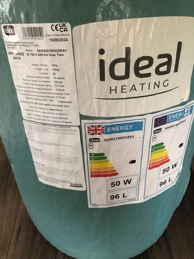 double hot coil water cylinder