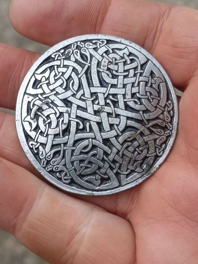 Heavy Celtic Knot Ring and Stuart Harper Brooch
