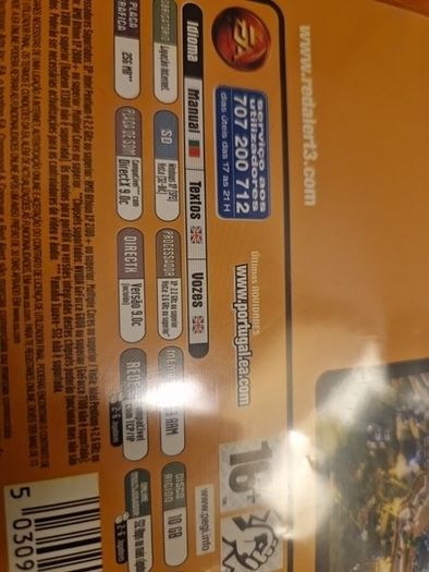 Pc Dvd Rom Command and Conquer Red Alert 3 Games Original