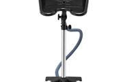 Portable Shampoo Bowl, Shampoo Sink with Adjustable Height &amp; Angle, Salon Hair Wash Sink with Drain Hose and Star-Shaped Support Base