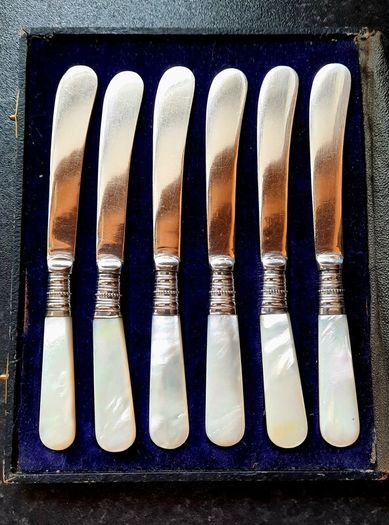 Antique Butter Knives - full set of 6