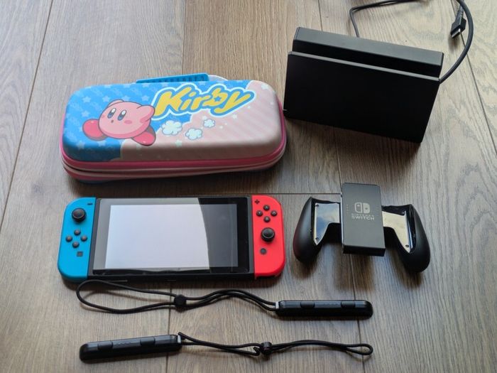 Nintendo Switch with Mario Party Superstars and Case