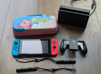 Nintendo Switch with Mario Party Superstars and Case
