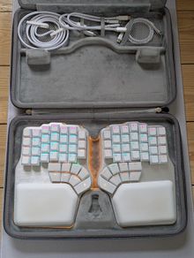 Dygma Defy Wireless Split Ortholinear Mechanical Keyboard