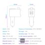 Baseus Locomotive Dual USB Bluetooth FM Transmitter with Cigarette Lighter Port Image 8