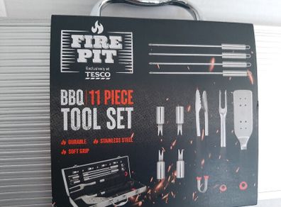 New BBQ unopened 11 piece tool set in case