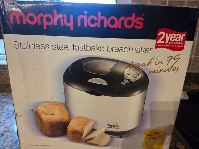 Morphy Richards Stainless Steel Breadmaker [unused]