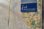 vintage king size Quilt Cover floral Blue Yellow Deadstock Brand New 80s or early 90s