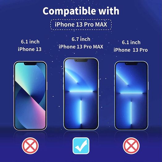 For iPhone 13 Pro Max Privacy Tempered Glass Anti Spy Screen Protector 9D New - FHT35IPTG