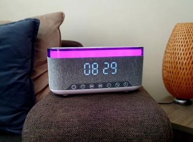Wireless Charging Alarm Clock/Speaker