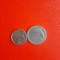 1993 Irish 5p and 10p