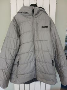 Black and Grey Adidas Puffer Jacket
