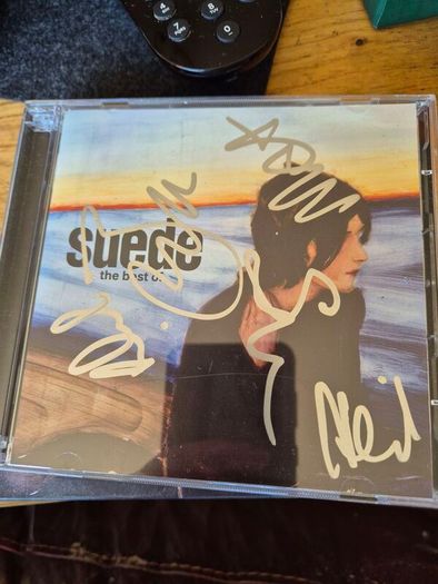 Suede Best Of CD - signed by band