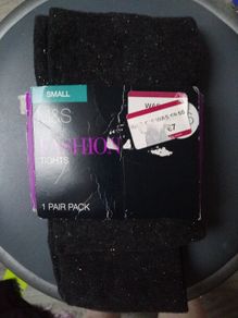 Bnwt 1pair Grey Mix Tights Small