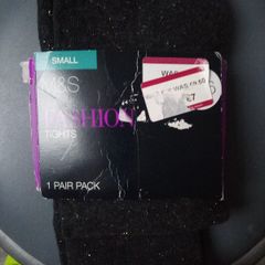 Bnwt 1pair Grey Mix Tights Small