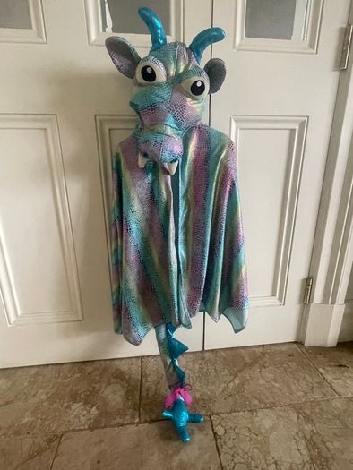 Iridescent dragon fancy dress costume