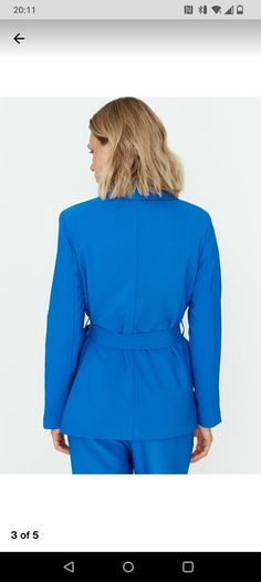 NEW blue blazer size10 eu38 Medium